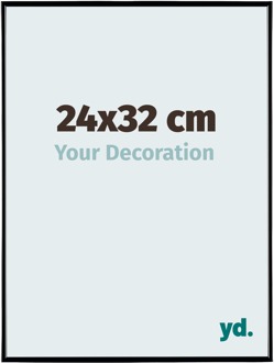 Fotolijst 24x32 cm - Zwart Hoogglans - Kunststof - Evry