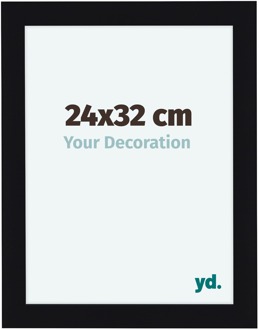 Fotolijst 24x32 cm - Zwart Hoogglans - MDF - Como