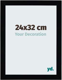 Fotolijst 24x32 cm - Zwart Hoogglans - MDF - Mura