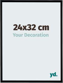 Fotolijst 24x32cm - Zwart Mat - Kunststof - Bordeaux - 24x32 cm