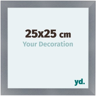 Fotolijst 25x25 cm - Aluminium - Geborsteld - MDF - Como Aluminium Geborsteld