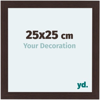 Fotolijst 25x25 cm - Eiken Donker - MDF - Como