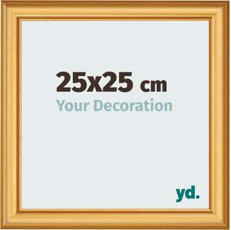 Fotolijst 25x25 cm - Goud Mat - MDF - Lazio