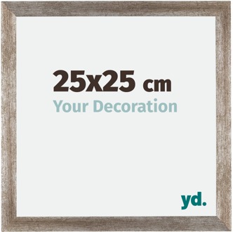 Fotolijst 25x25 cm - Metaal Vintage - MDF - Mura