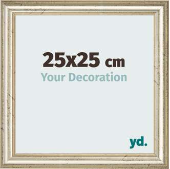 Fotolijst 25x25 cm - Metaalglans - MDF - Lazio