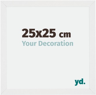 Fotolijst 25x25 cm - Wit Hoogglans - MDF - Mura