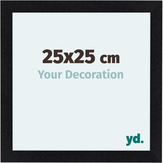 Fotolijst 25x25 cm - Zwart Mat - MDF - Como