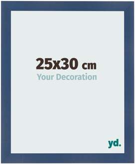 Fotolijst 25x30 cm - Donkerblauw Geveegd - MDF - Pisa