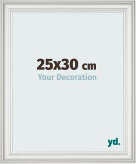 Fotolijst 25x30 cm - Wit Geveegd - MDF - Lazio