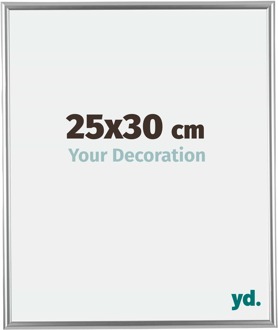Fotolijst 25x30 cm - Zilver - Kunststof - Bordeaux