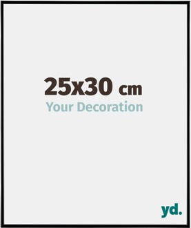 Fotolijst 25x30 cm - Zwart Hoogglans - Kunststof - Evry