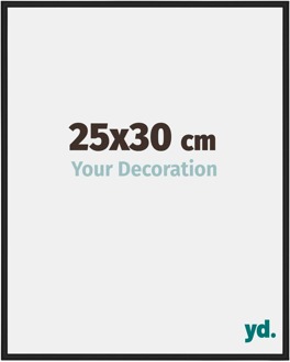 Fotolijst 25x30 cm - Zwart Mat - Aluminium - New York
