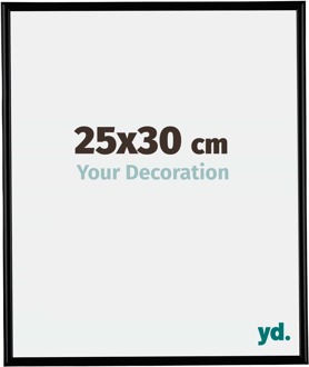 Fotolijst 25x30 cm - Zwart Mat - Kunststof - Bordeaux