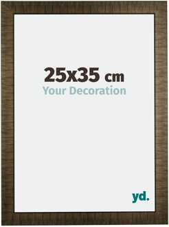 Fotolijst 25x35 cm - Champagne Geborsteld - Hout - Leeds