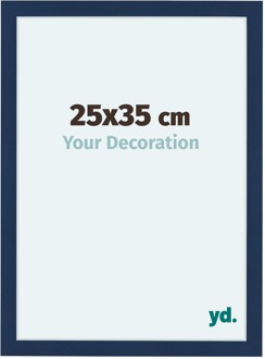 Fotolijst 25x35 cm - Donkerblauw Geveegd - MDF - Como