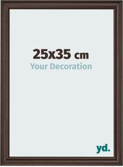 Fotolijst 25x35 cm - Eiken Donker - MDF - Lazio