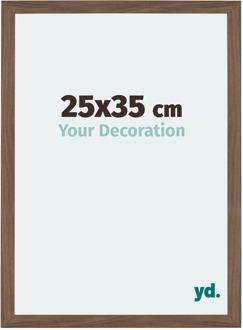 Fotolijst 25x35 cm - Walnoot Donker - MDF - Mura