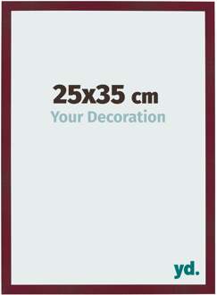 Fotolijst 25x35 cm - Wijnrood Geveegd - MDF - Bologna