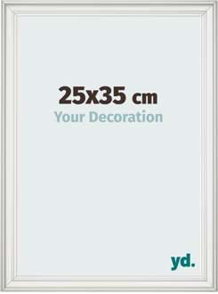 Fotolijst 25x35 cm - Wit Geveegd - MDF - Lazio