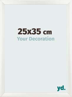 Fotolijst 25x35 cm - Wit Geveegd - MDF - Pisa