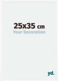 Fotolijst 25x35 cm - Wit Hoogglans - Kunststof - Bordeaux