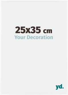 Fotolijst 25x35 cm - Wit Hoogglans - Kunststof - Evry