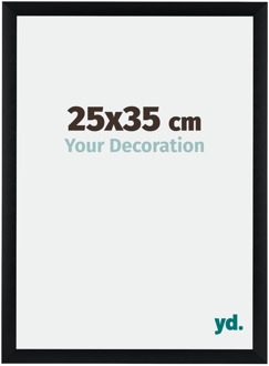 Fotolijst 25x35 cm - Zwart Geborsteld - Aluminium - Tucson