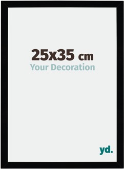 Fotolijst 25x35 cm - Zwart Hoogglans - MDF - Mura