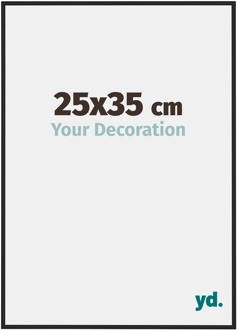 Fotolijst 25x35 cm - Zwart Mat - Aluminium - New York