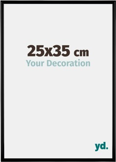 Fotolijst 25x35 cm - Zwart Mat - Kunststof - Bordeaux