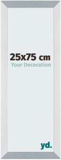 Fotolijst 25x75 cm - Aluminium - Geborsteld - MDF - Mura Aluminium Geborsteld