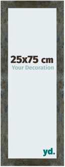 Fotolijst 25x75 cm - Blauw Goud Gemeleerd - MDF - Mura