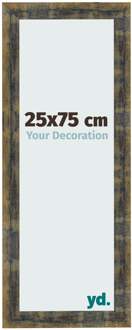 Fotolijst 25x75 cm - Blauw Goud Gemeleerd - MDF - Pisa