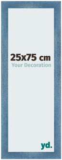 Fotolijst 25x75 cm - Helder Blauw Geveegd - MDF - Mura