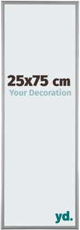 Fotolijst 25x75 cm - Platina - Aluminium - Kent