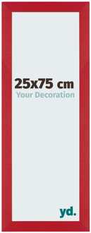 Fotolijst 25x75 cm - Rood - MDF - Mura