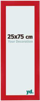 Fotolijst 25x75 cm - Rood - MDF - Pisa