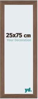 Fotolijst 25x75 cm - Walnoot Donker - MDF - Mura