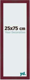 Fotolijst 25x75 cm - Wijnrood Geveegd - MDF - Bologna
