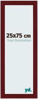 Fotolijst 25x75 cm - Wijnrood Geveegd - MDF - Mura