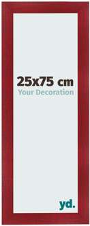 Fotolijst 25x75 cm - Wijnrood Geveegd - MDF - Pisa