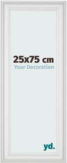 Fotolijst 25x75 cm - Wit Geveegd - MDF - Lazio