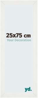 Fotolijst 25x75 cm - Wit Geveegd - MDF - Mura