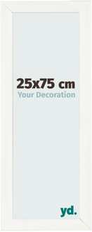 Fotolijst 25x75 cm - Wit Geveegd - MDF - Pisa