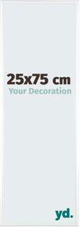 Fotolijst 25x75 cm - Wit Hoogglans - Aluminium - Kent