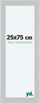 Fotolijst 25x75 cm - Wit - Houtnerf - MDF - Como Wit Houtnerf