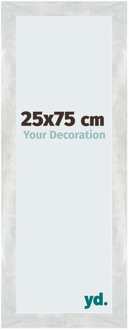 Fotolijst 25x75 cm - Zilver Glanzend Vintage - MDF - Mura