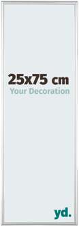 Fotolijst 25x75 cm - Zilver Hoogglans - Aluminium - Kent