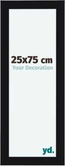 Fotolijst 25x75 cm - Zwart Hoogglans - MDF - Como