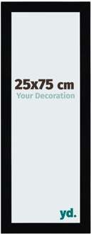 Fotolijst 25x75 cm - Zwart Hoogglans - MDF - Mura